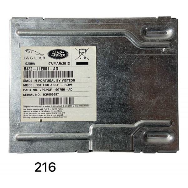 Módulo Tv Land Rover Discovery 4 2009 A 2013 216