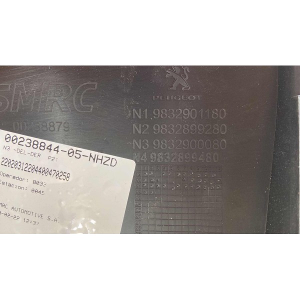 Forro Porta D/d Peugeot 208 2020a2023 9832901180 *004