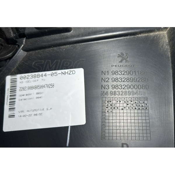 Forro Porta D.direita Peugeot 208 20/23 9832901180 *484