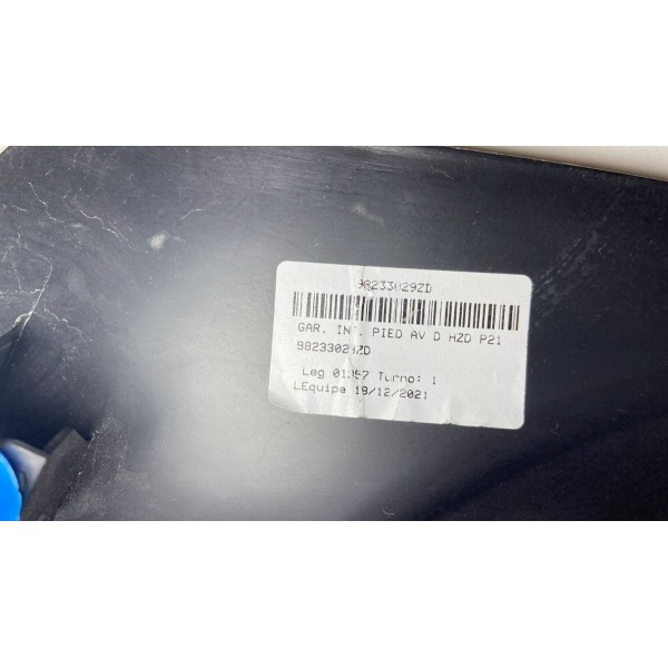 Soleira Dianteira Direi Peugeot 208 2021/22 98233029zd *131