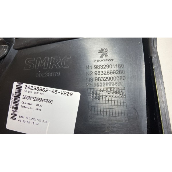 Forro Porta Diante Direi Peugeot 208 2020/23 9832901180 *115