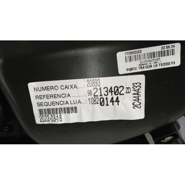 Forro Porta Traseiro Es. C4 Cactus 2017/2021 9821340277 *038