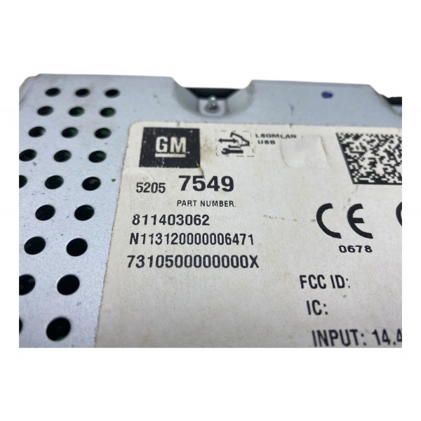 Radio Com Bluetooth Chevrolet Spin Cobalt 2013 2014