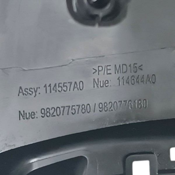 Moldura Superior Coluna Direção Peugeot 208 2021 A 2023