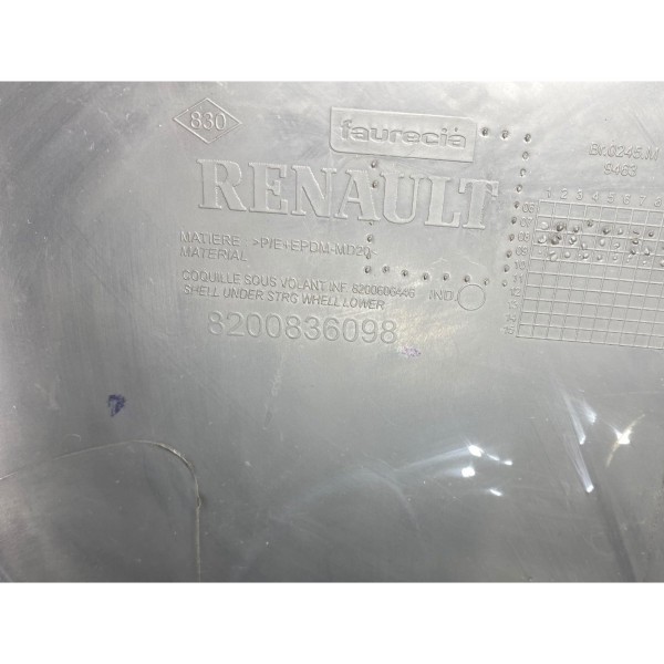 Moldura Inferior Coluna Direção Renault Sandero 2010 2011 12