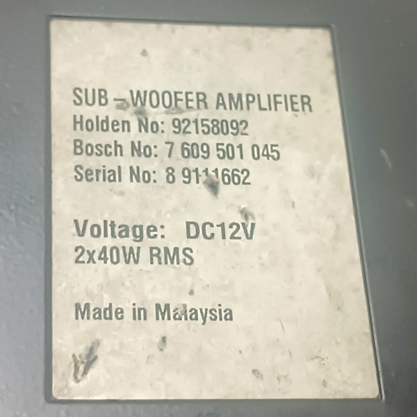 Módulo Amplificador Rádio Gm Omega 2008 A 2012