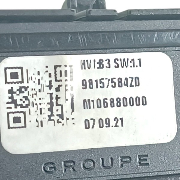 Chave Seletora Cambio Peugeot 208 2020 A 2022