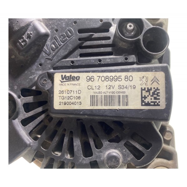 Alternador Citroen C3 Peugeot 208 1.2 3cc 2017 À 2022