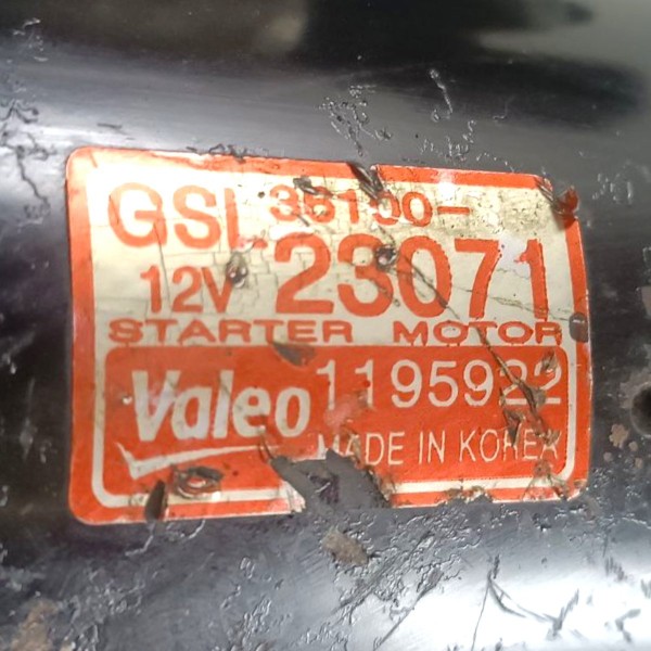 Motor Arranque Partida Hyundai I30 Tucson 2.0 16v 09 A 2012