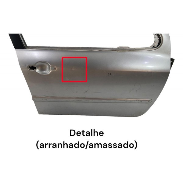 Porta Dianteira Direita Peugeot 307 2001 A 2012 Dianteira Direita Prateado