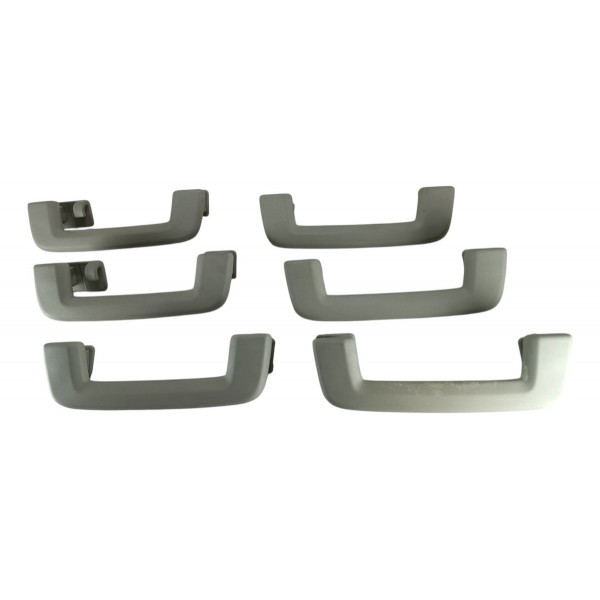 Kit 6 Alça Pega Mão Teto Land Rover Discovery 4 2011 A 2015 Bege