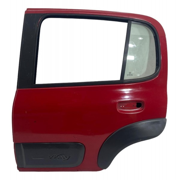 Porta Traseira Esquerda Uno Way 2011 A 2021 C/ Furo Moldura