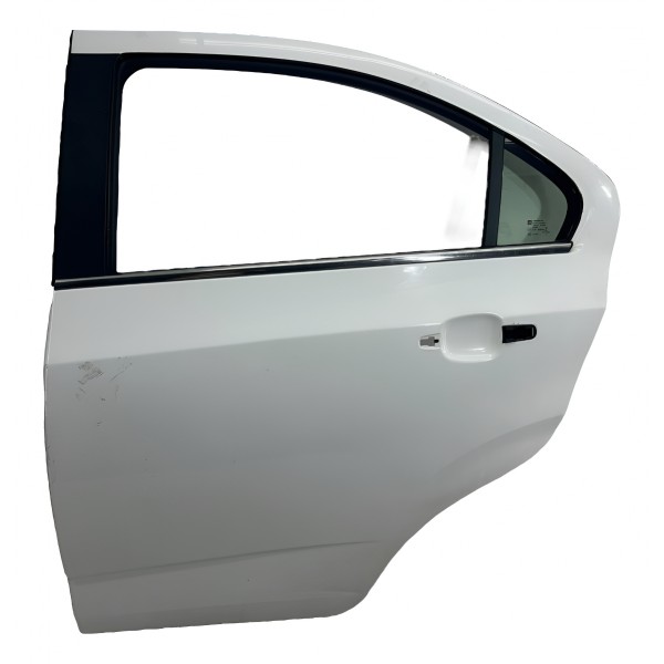 Porta Traseira Esquerda Gm Sonic 2012 A 2014 Sedan Traseira Esquerda Branco