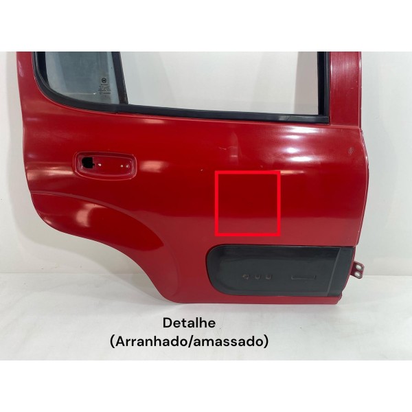 Porta Traseira Direita Uno Way 2011 A 2021 C/ Furo Moldura