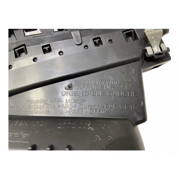 Difusor Ar Lado Esquerdo Peugeot 2008 17/19 96331131777