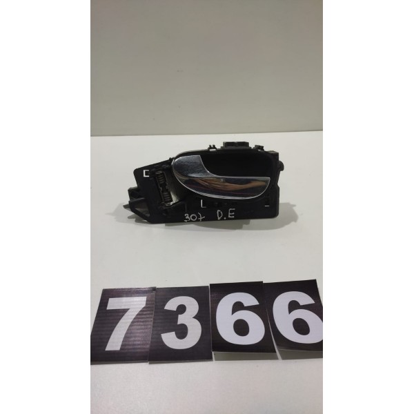 Maçaneta Dianteira Esquerda Peugeot 307 2010 *7366 Cx138