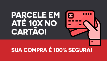 Parcele suas compras em 12x no cartão - sua compra é 100% segura